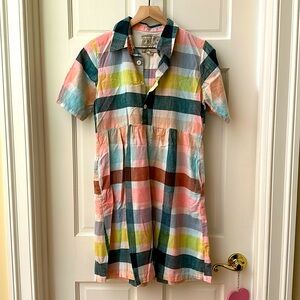 Women’s Ace & Jig Plaid Short-Sleeved Dress Size Small